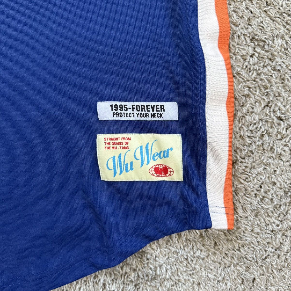 Wu-Tang Clan 🔴Wu-Wear Baseball Jersey Size XL Wu-Tang Blue Orange Rza Size US XL / EU 56 / 4 - 4 Thumbnail