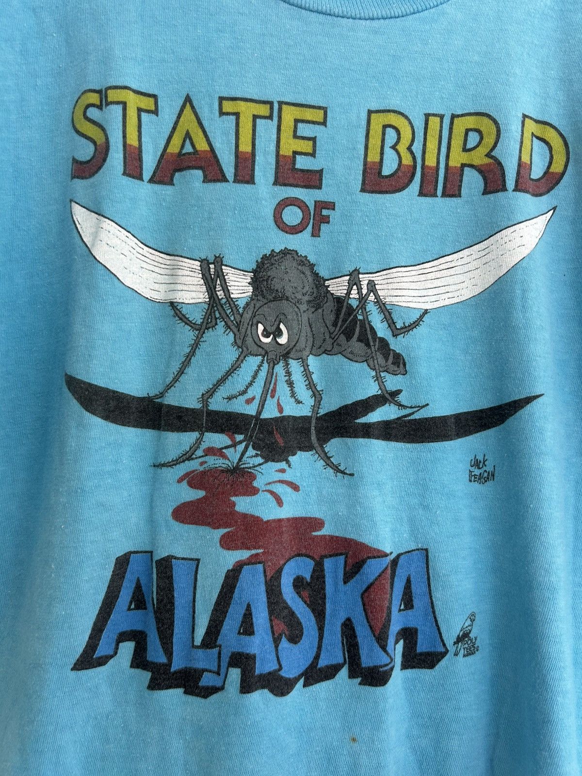 Vintage Vintage State Bird of Alaska Mosquito Graphic T-shirt Size US M / EU 48-50 / 2 - 1 Thumbnail