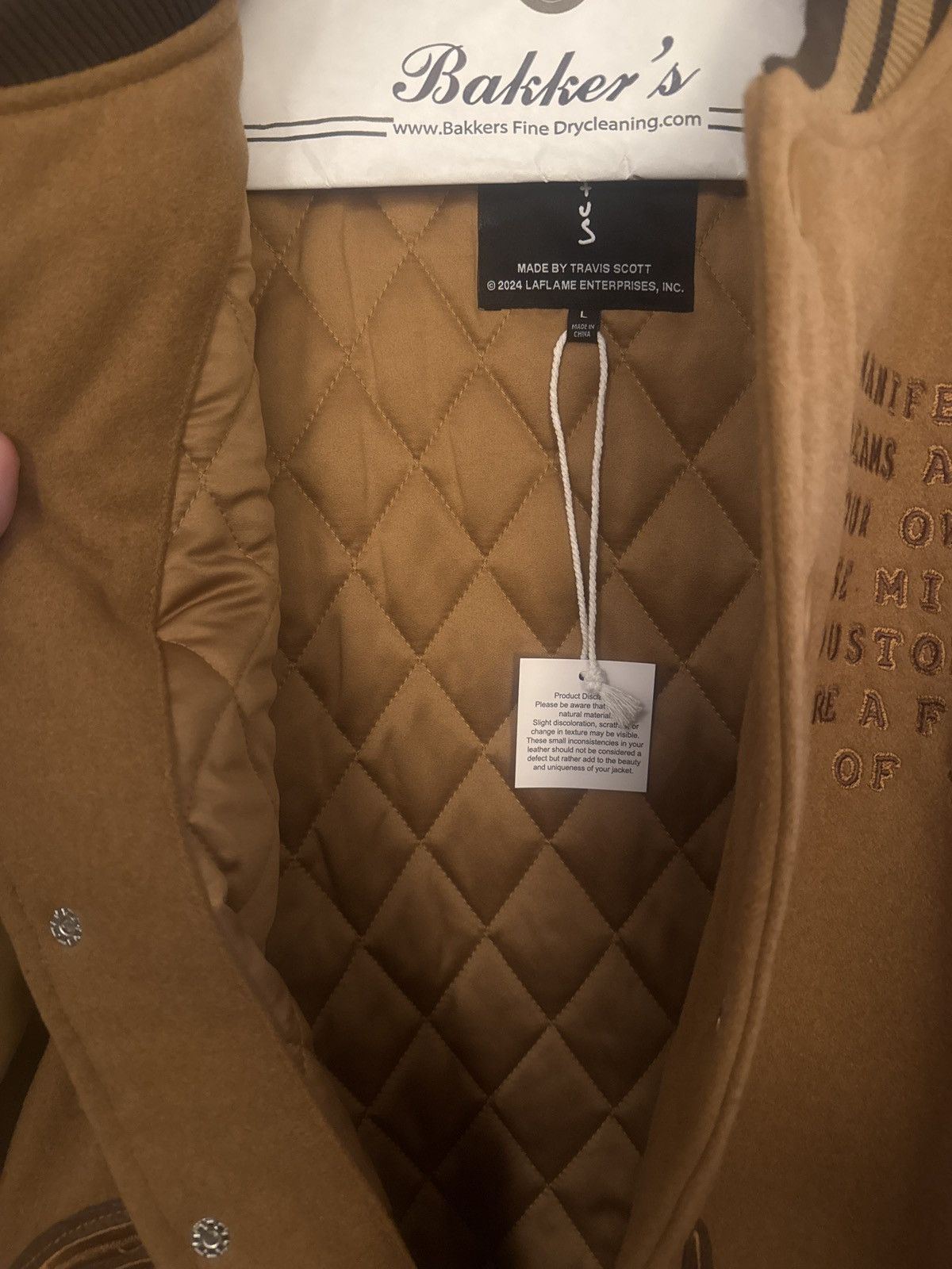 Fragment Design Travis Scott x Fragment Design “Manifest” Varsity Jacket Size US L / EU 52-54 / 3 - 2 Thumbnail
