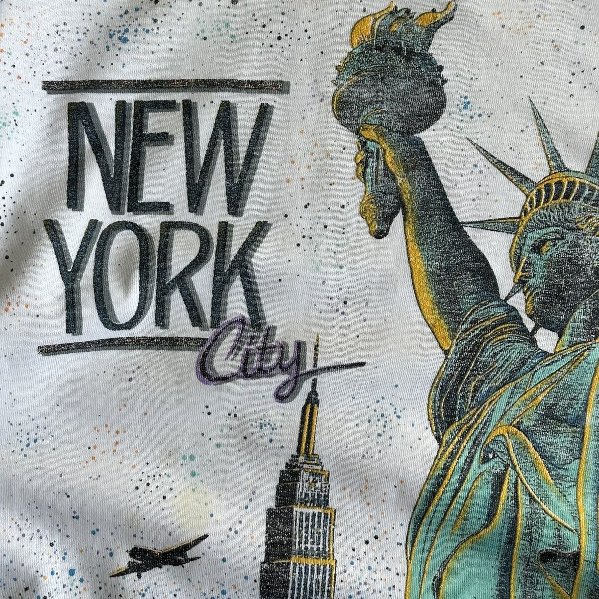 Vintage Vintage 90s New York City AOP Island Boyz Single Stitch Tee Size US L / EU 52-54 / 3 - 4 Thumbnail