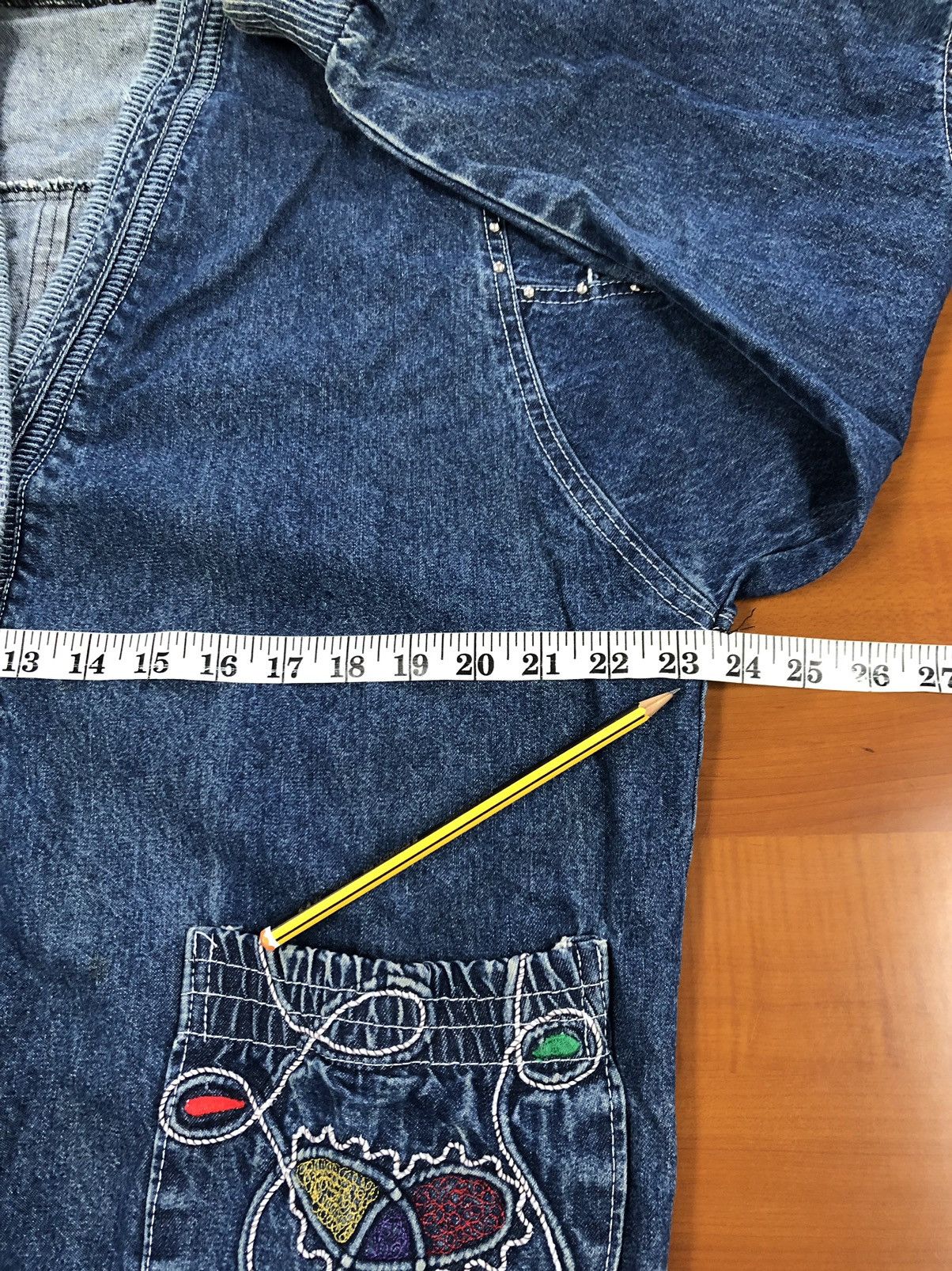 Japanese Brand Unbranded Art Designed Denim Jacket Size US L / EU 52-54 / 3 - 15 Thumbnail