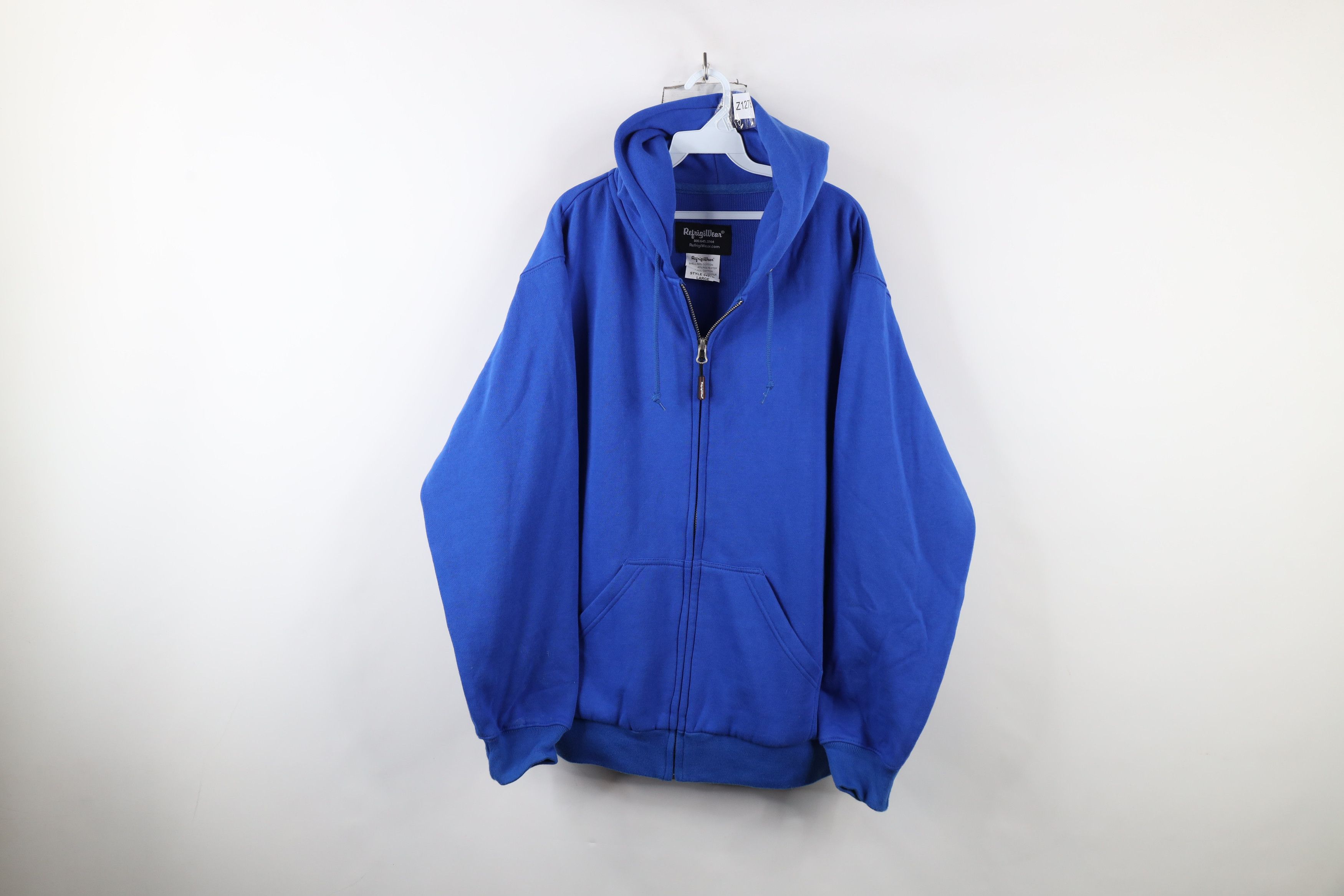 Vintage Vintage 90s Streetwear Double Wall Thermal Lined Hoodie Size US L / EU 52-54 / 3 - 1 Thumbnail
