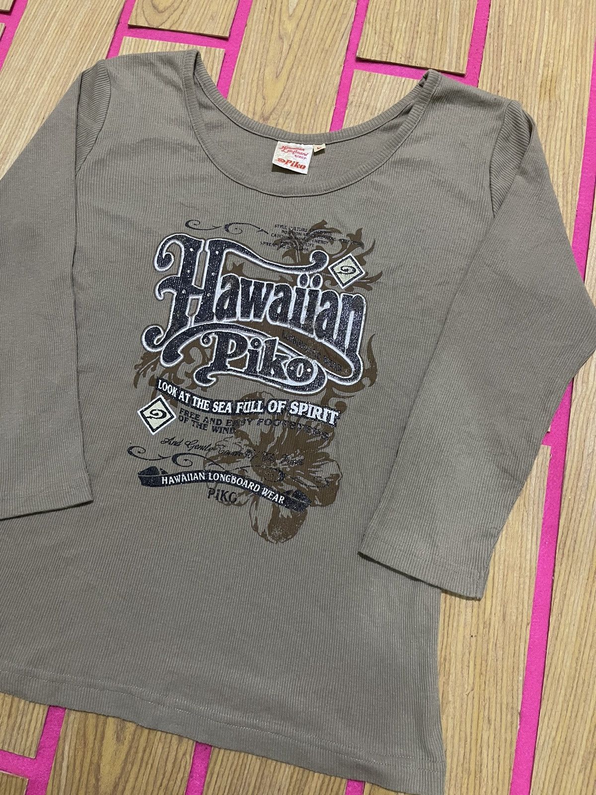 If Six Was Nine Y2K HAWAIIAN PIKO long tshirt women Size S / US 4 / IT 40 - 2 Thumbnail