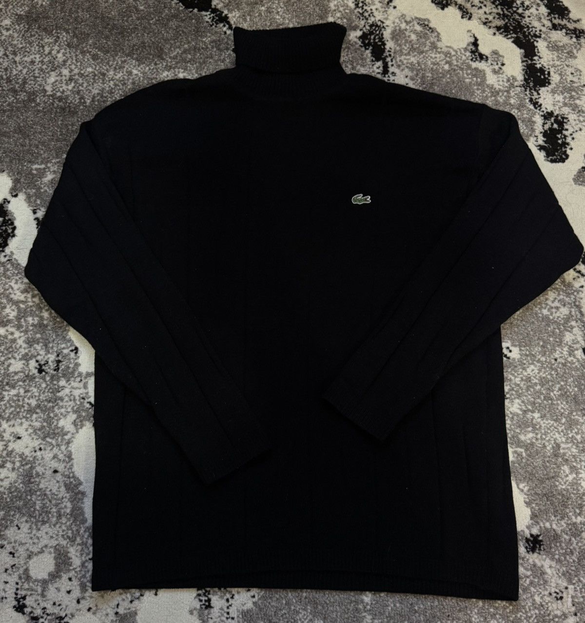 Lacoste Lacoste Black Turtleneck Sweater Vintage Size US L / EU 52-54 / 3 - 1 Thumbnail