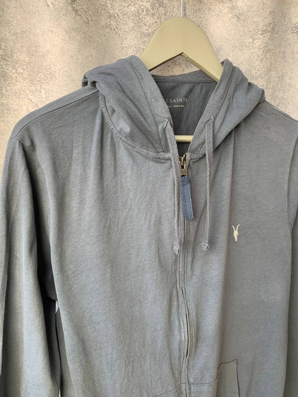 Allsaints AllSaints Hoodie Grey Full Zip Ram Casual Lightweight Size US M / EU 48-50 / 2 - 3 Thumbnail
