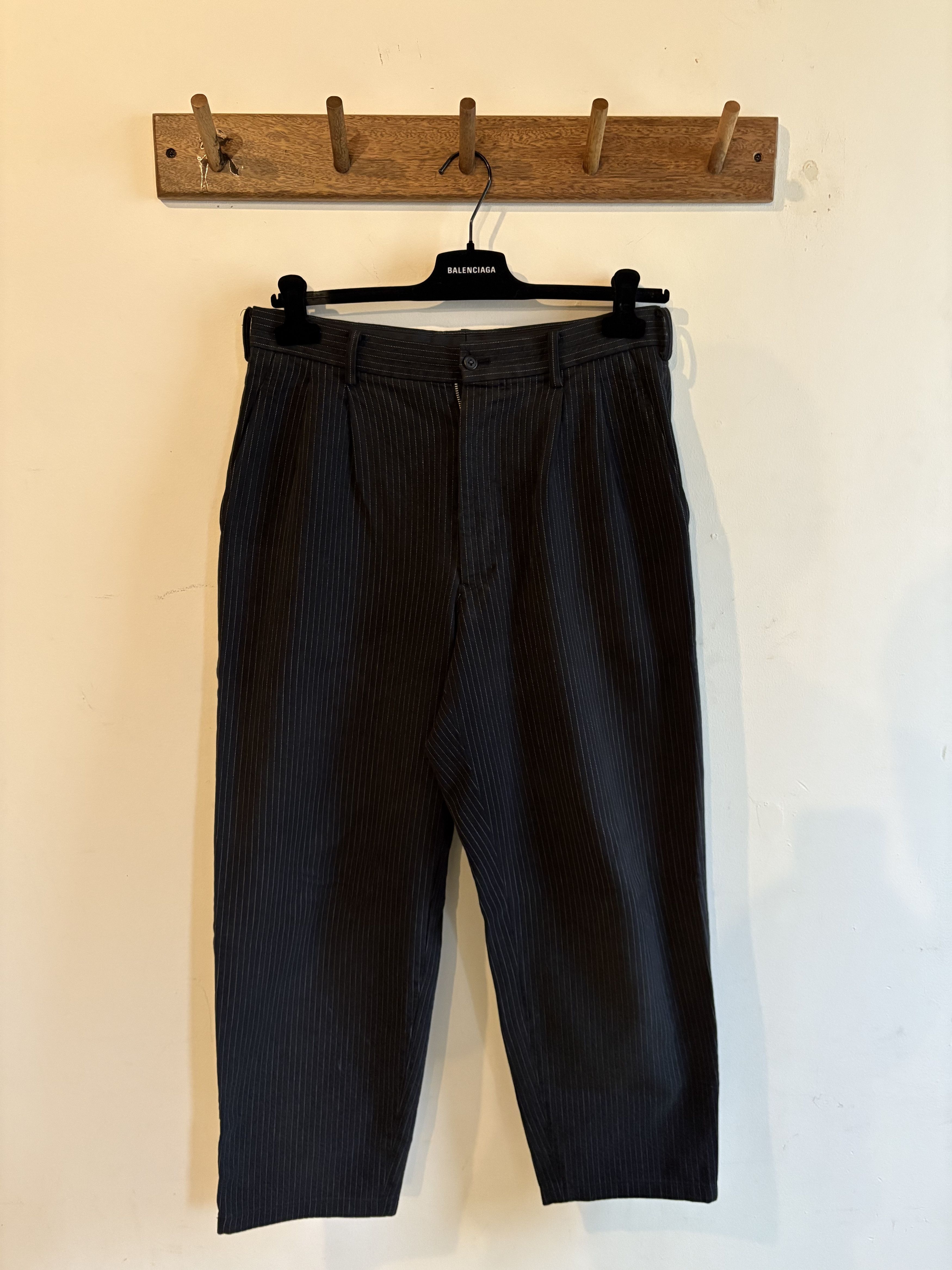 Yohji Yamamoto Yohji Yamamoto Pour Homme Pinstripe Jeans Size US 32 / EU 48 - 1 Thumbnail