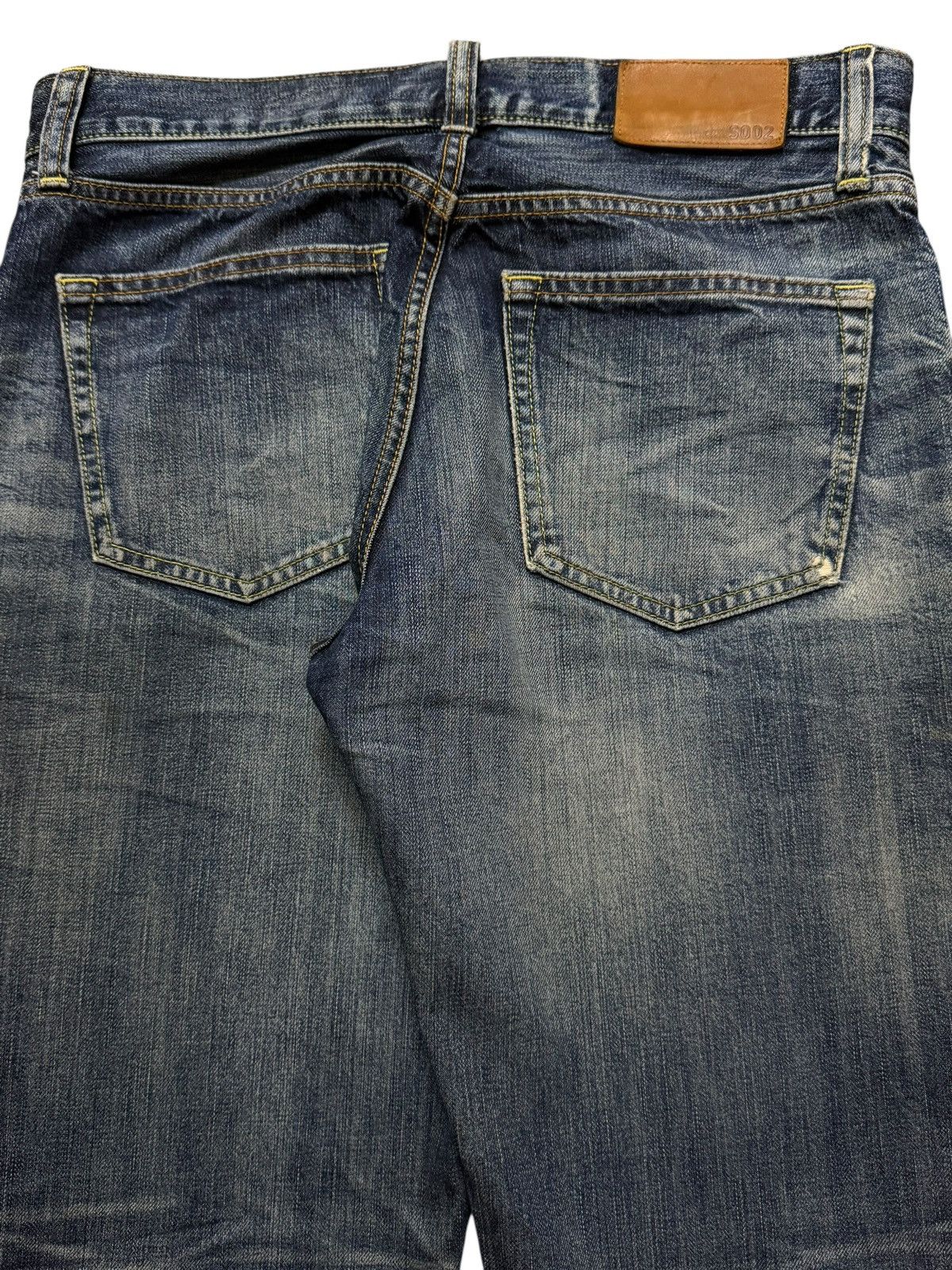 Uniqlo Vintage Y2K Japanese Uniqlo Faded Wash Whiskers Wide Leg Size US 32 / EU 48 - 5 Thumbnail