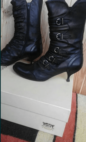 Other Avant Garde Leather Boots Crazy Avant Garde Size US 7.5 / IT 37.5 - 7 Thumbnail