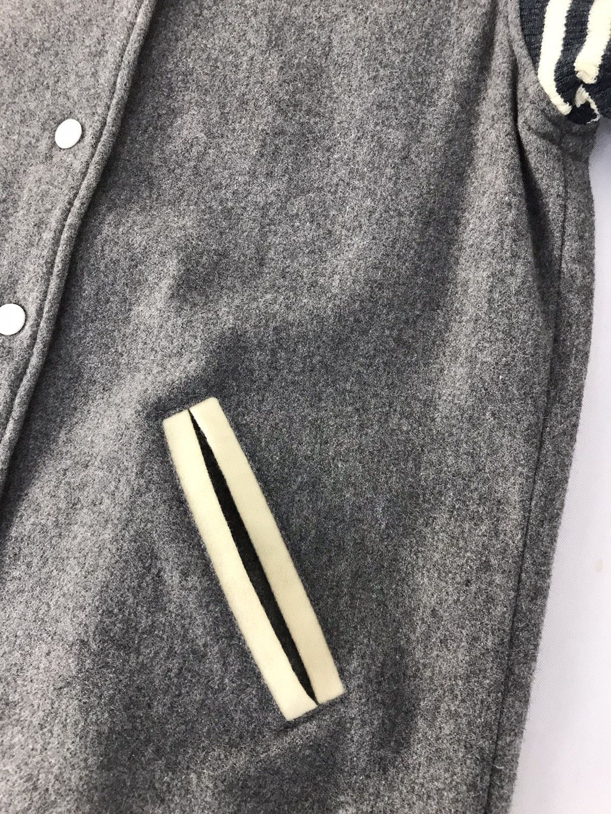 Japanese Brand × Vintage Vintage Peggy Varsity Jacket Woll Snap Button Up Size US S / EU 44-46 / 1 - 4 Thumbnail