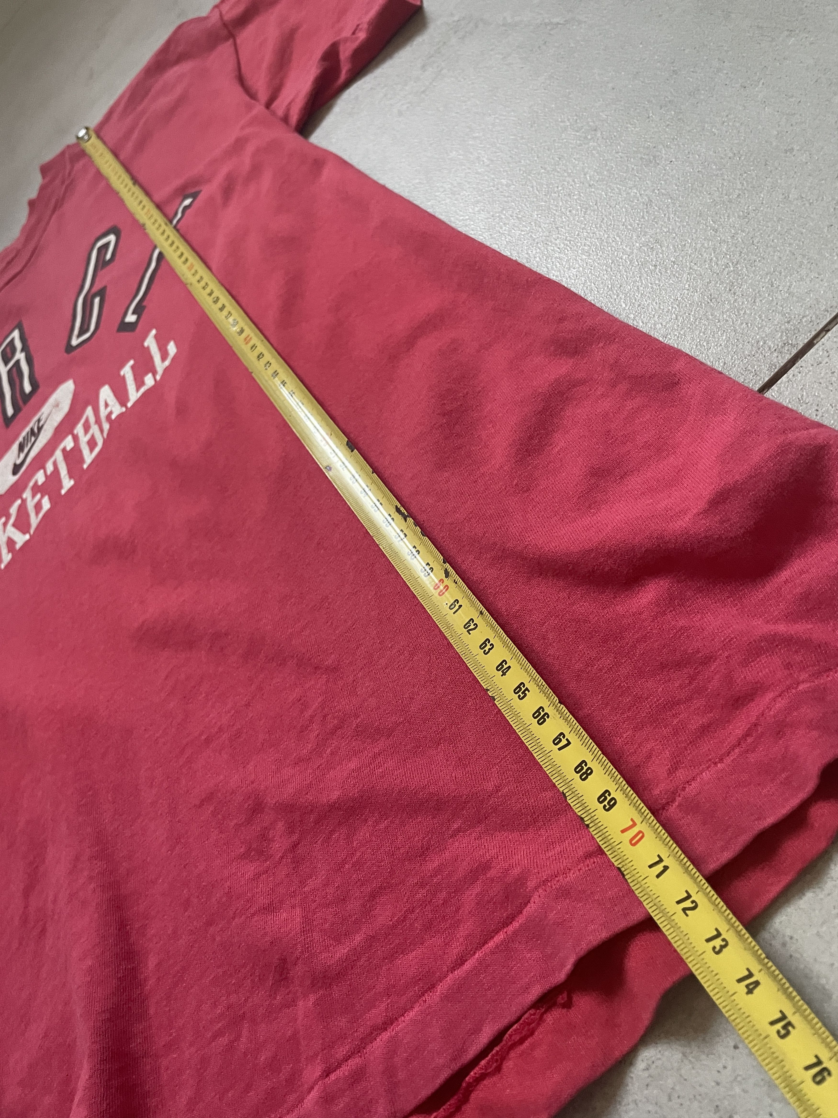 Nike VINTAGE 80S NIKE FORCE BASKETBALL WASHED RED TEE Size US L / EU 52-54 / 3 - 5 Thumbnail