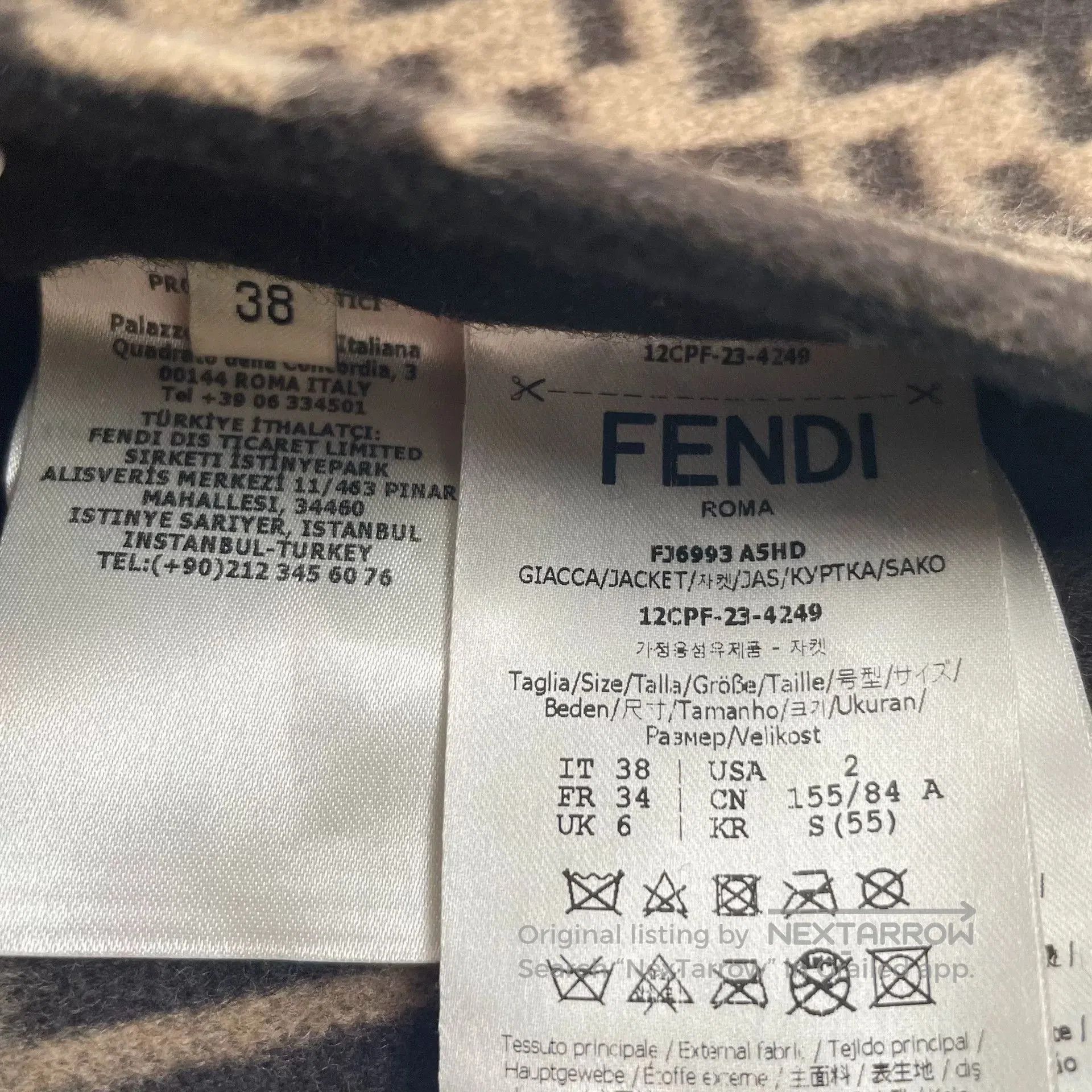 Fendi Fendi Reversible Hooded Jacket Size S. Size US S / EU 44-46 / 1 - 7 Thumbnail