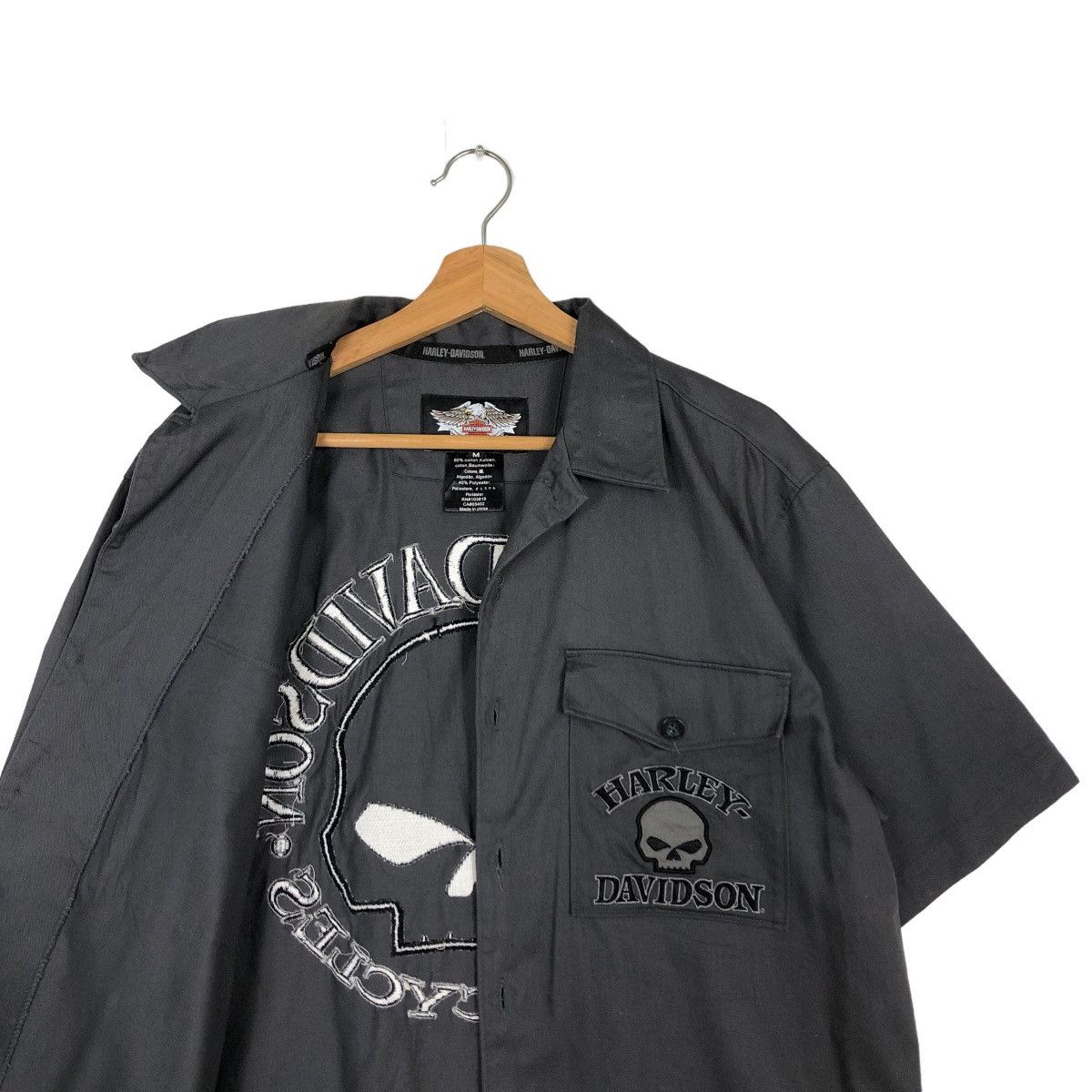 Harley Davidson VINTAGE SHIRTS HARLEY DAVIDSON SPELL OUT BIG LOGO UNIONMADE Size US M / EU 48-50 / 2 - 10 Thumbnail