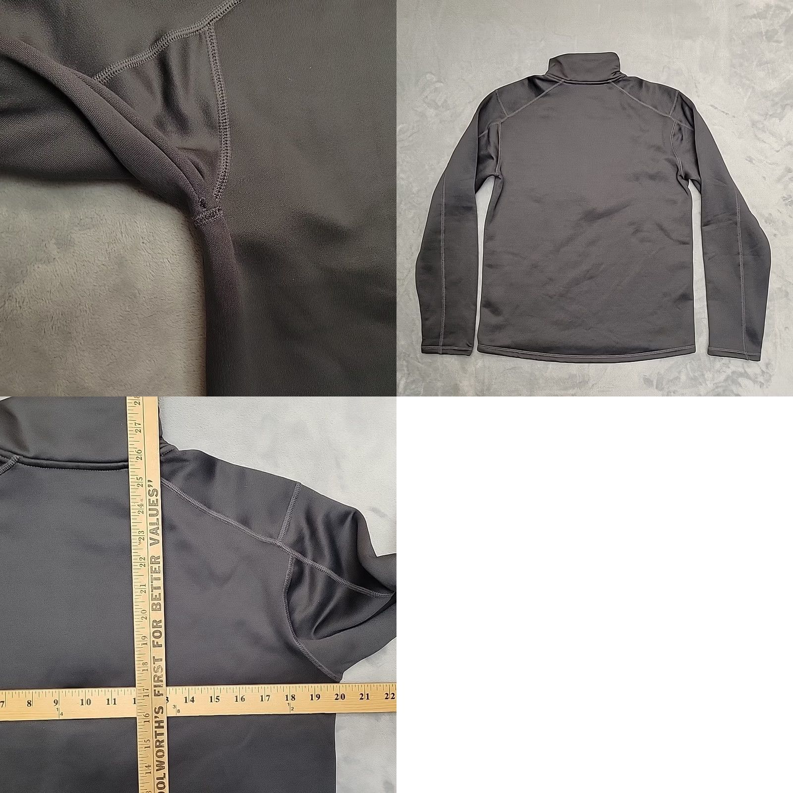 Layer 8 Grundens Shirt Mens M Gray 1/4 Zip Pullover Mid Layer Performance Fishing Fleece Shirt Size US M / EU 48-50 / 2 - 8 Thumbnail