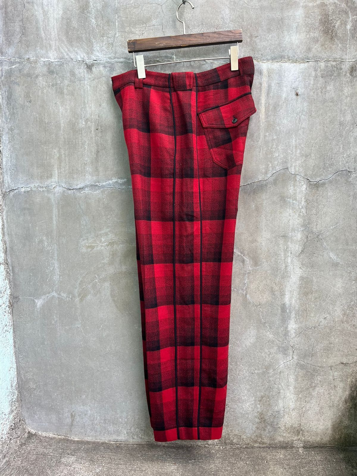 Balenciaga Plaid Wool Pants Size US 33 - 7 Thumbnail