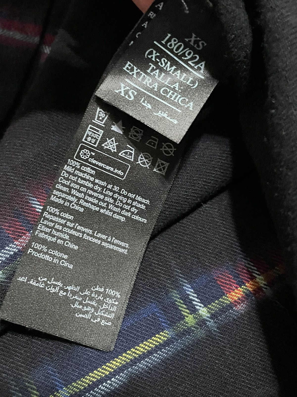 Allsaints Allsaints Claverack LS Shirt Flannel Tie Dye Black Size XS Size US XS / EU 42 / 0 - 7 Thumbnail