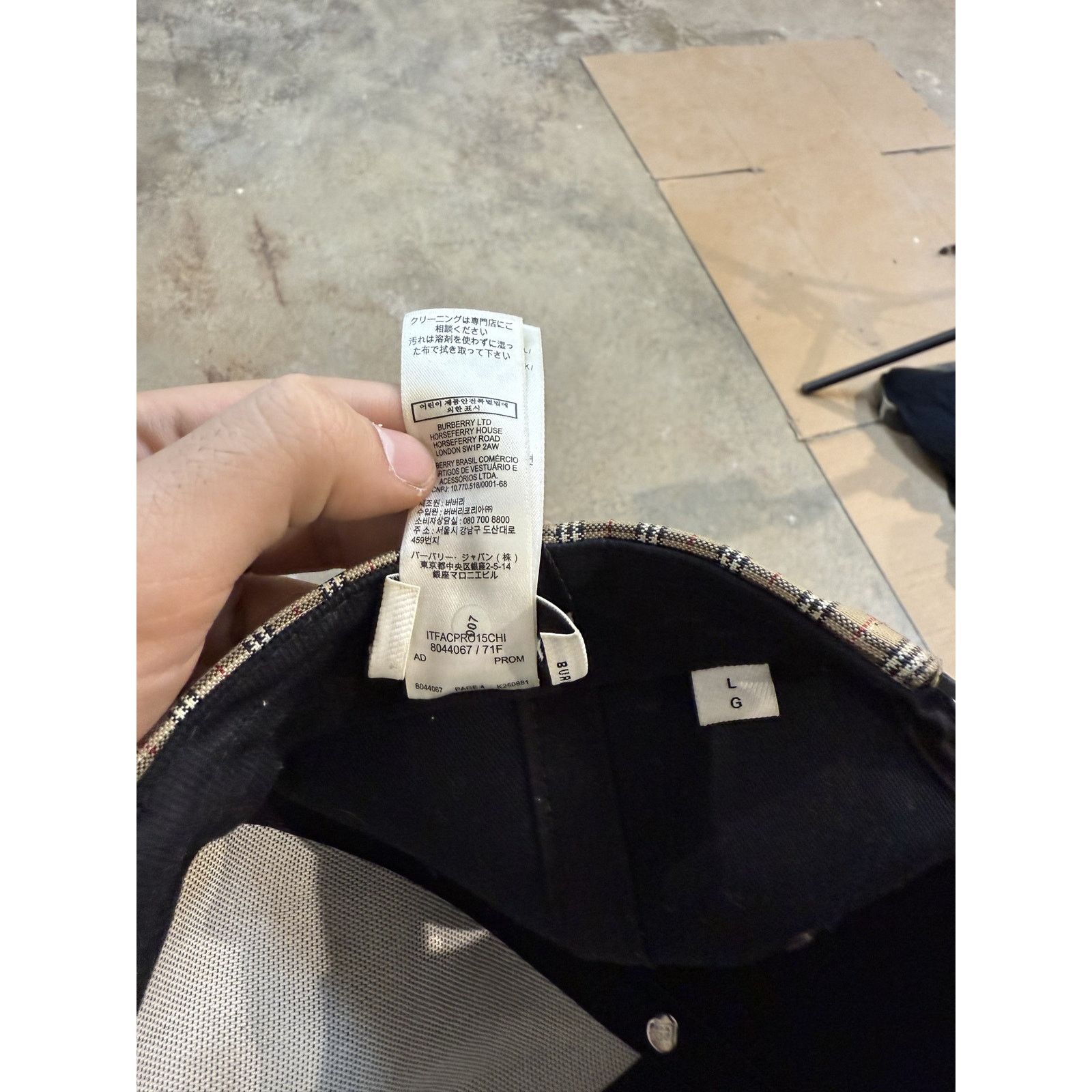 Burberry Burberry Monogram Cap Brown Used Large Size ONE SIZE - 6 Thumbnail