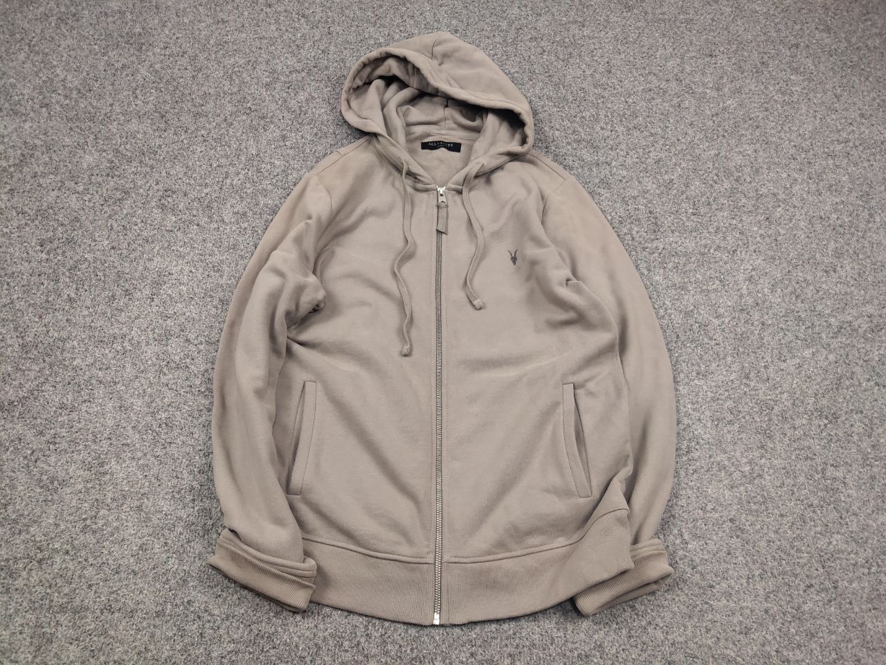 Allsaints Allsaints design Raven Cotton Zip Casual Hoodie Vintage Size US S / EU 44-46 / 1 - 2 Thumbnail