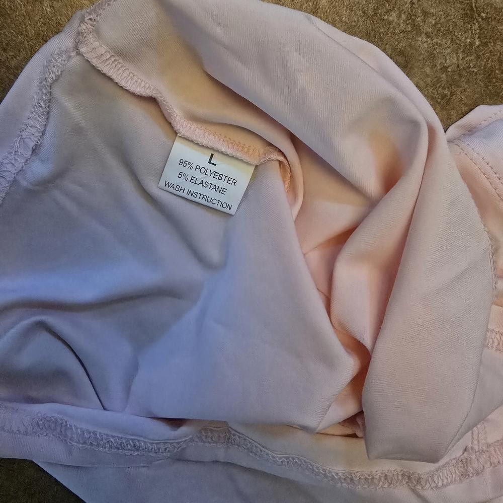 Designer Light Pink Cropped Pretty Short Sleeve Size L / US 10 / IT 46 - 3 Thumbnail