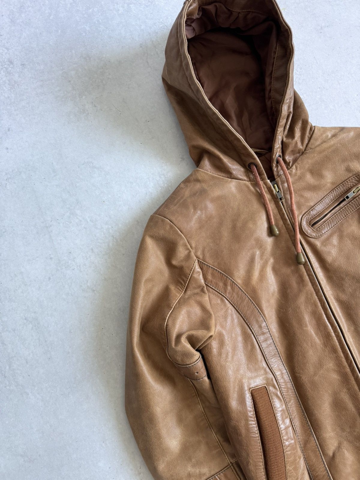 Other Alprausch Vintage 00’s Leather Swiss Style Y2K Unisex Jacket Size M / US 6-8 / IT 42-44 - 3 Thumbnail