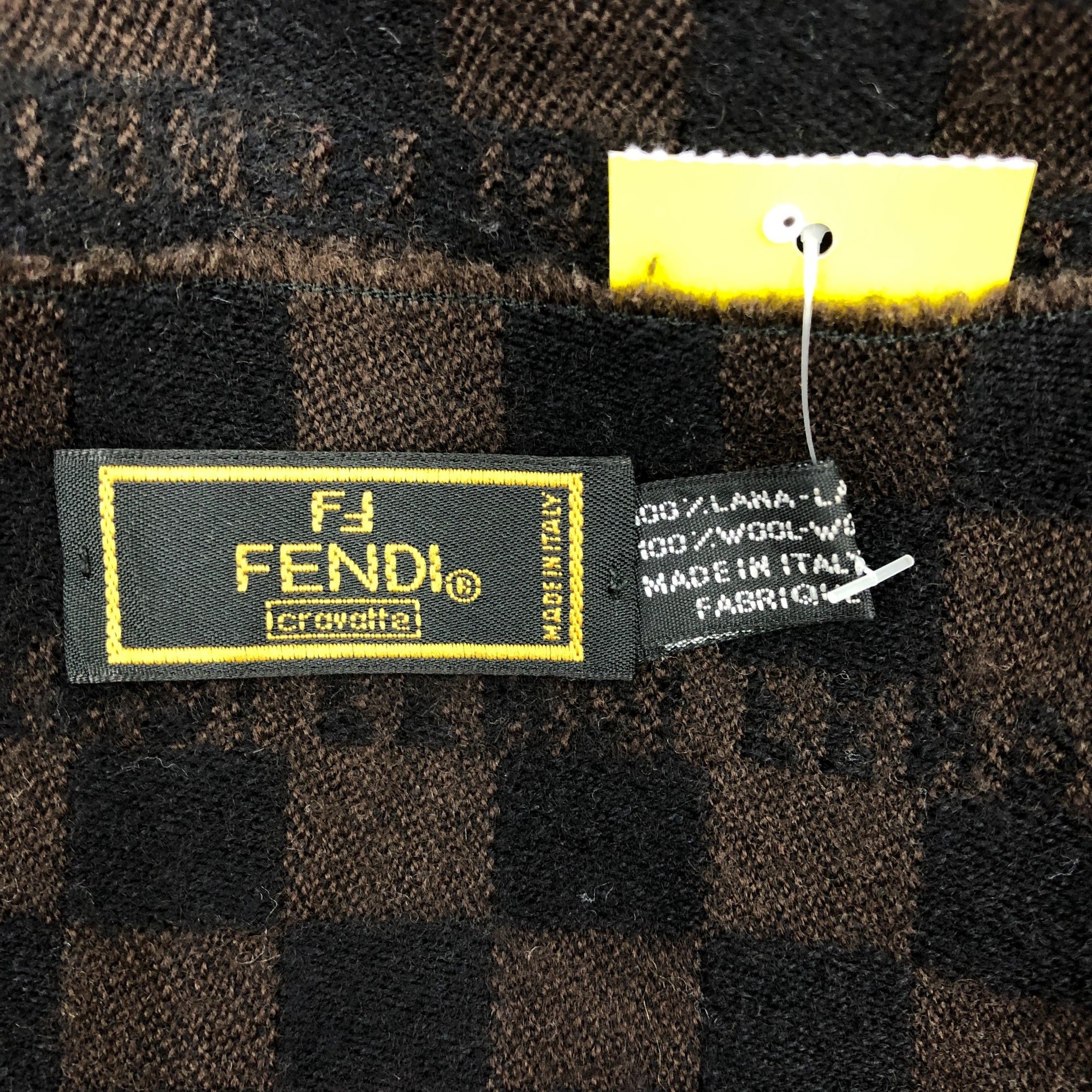Fendi Vintage Fendi Scarf Fendi Zucca Monogram Roma Wool Scarves Size ONE SIZE - 4 Thumbnail