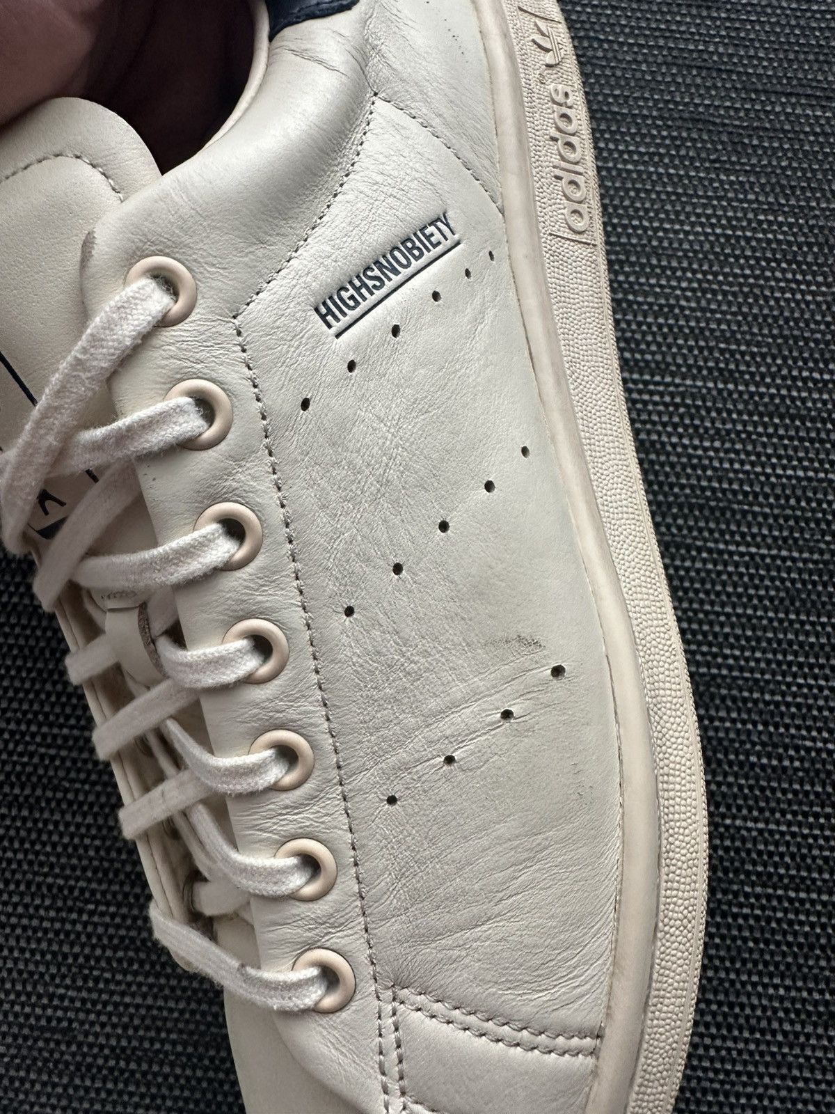 Highsnobiety Adidas Stan Smith x HIGHSNOBIETY cream leather sneakers Size US 11 / EU 44 - 10 Thumbnail