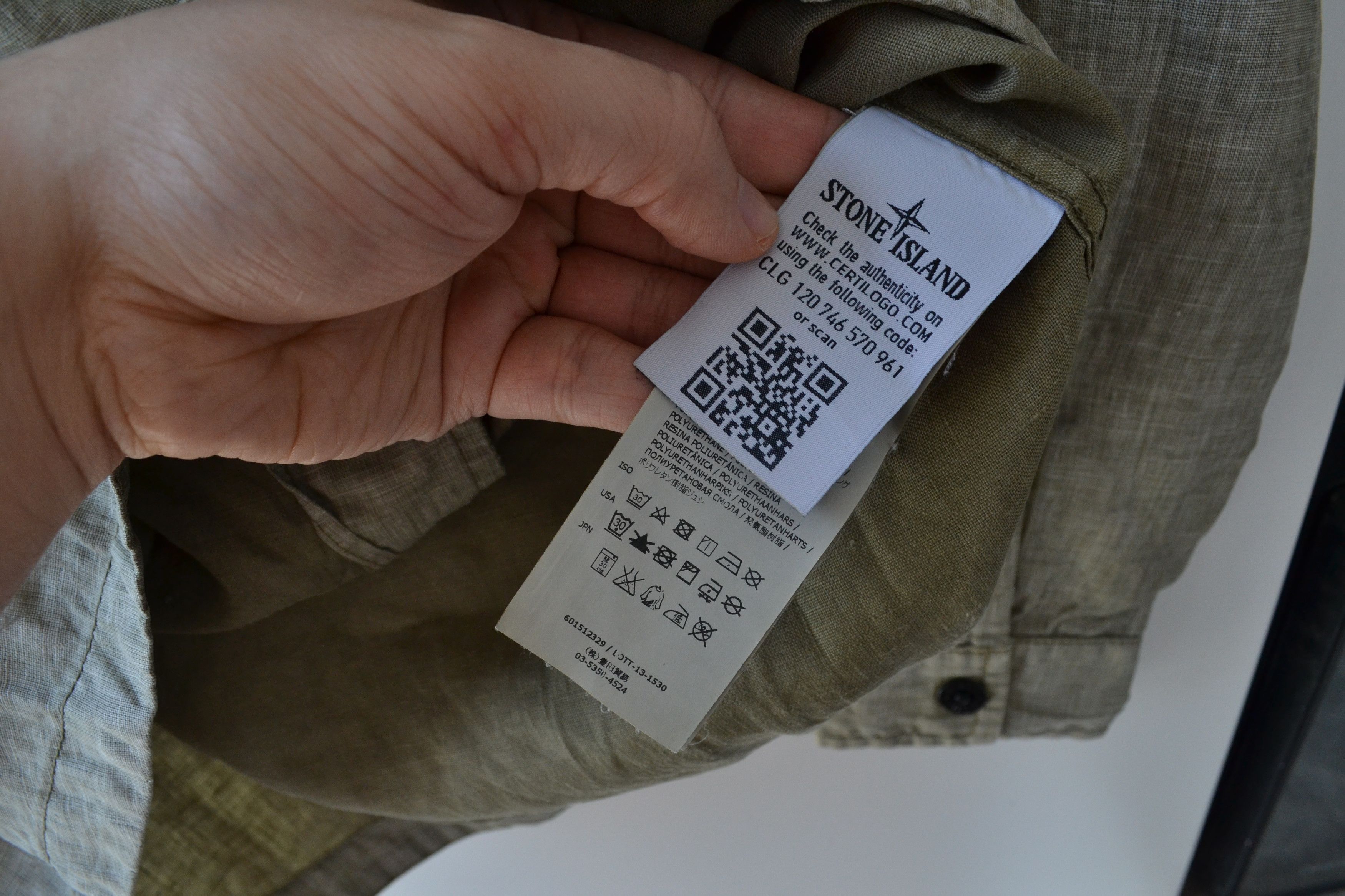 Stone Island STONE ISLAND Shirt Long Sleeve Jacket Zip Linen Buttons Size US S / EU 44-46 / 1 - 4 Thumbnail
