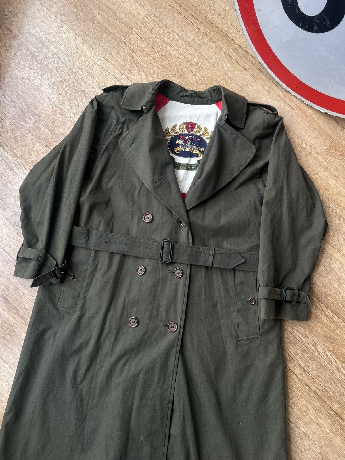 Burberry Vintage Burberry’s Double Breasted Belted Trench Coat Size L / US 10 / IT 46 - 2 Thumbnail