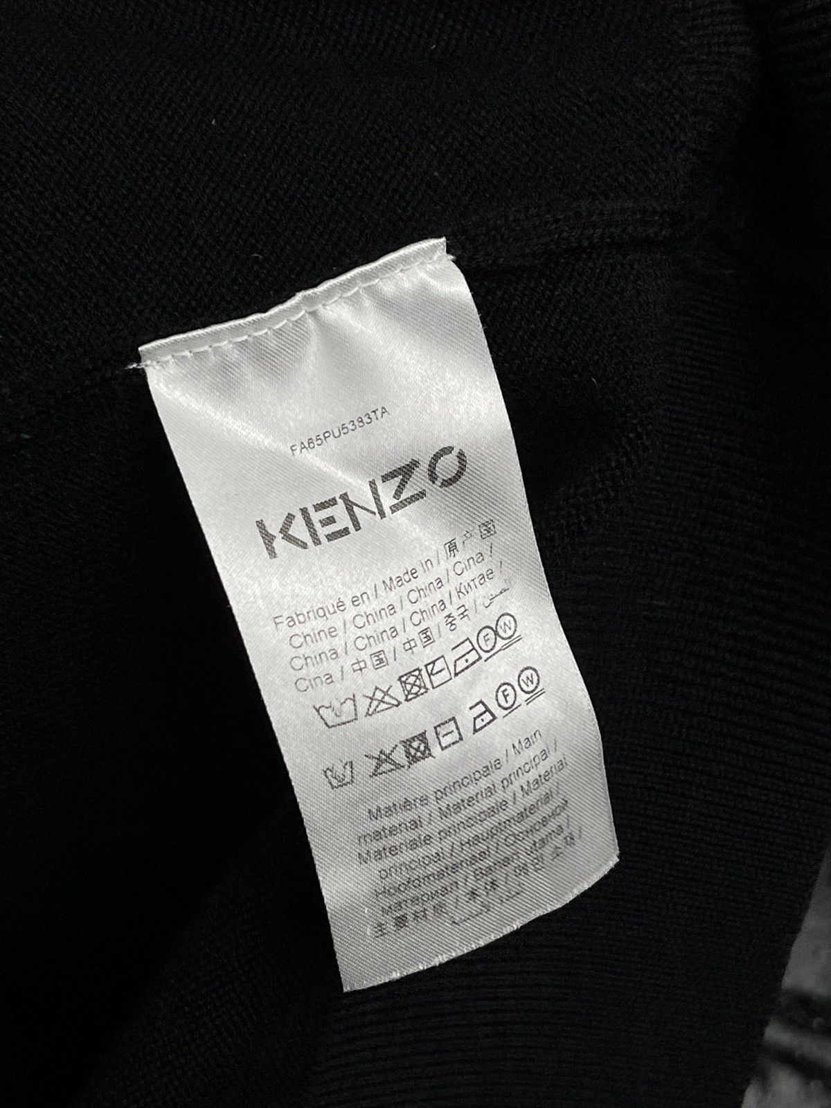 Kenzo Kenzo Black Turtleneck Sweater Embroidered Logo Men’s Size M Size US M / EU 48-50 / 2 - 17 Thumbnail