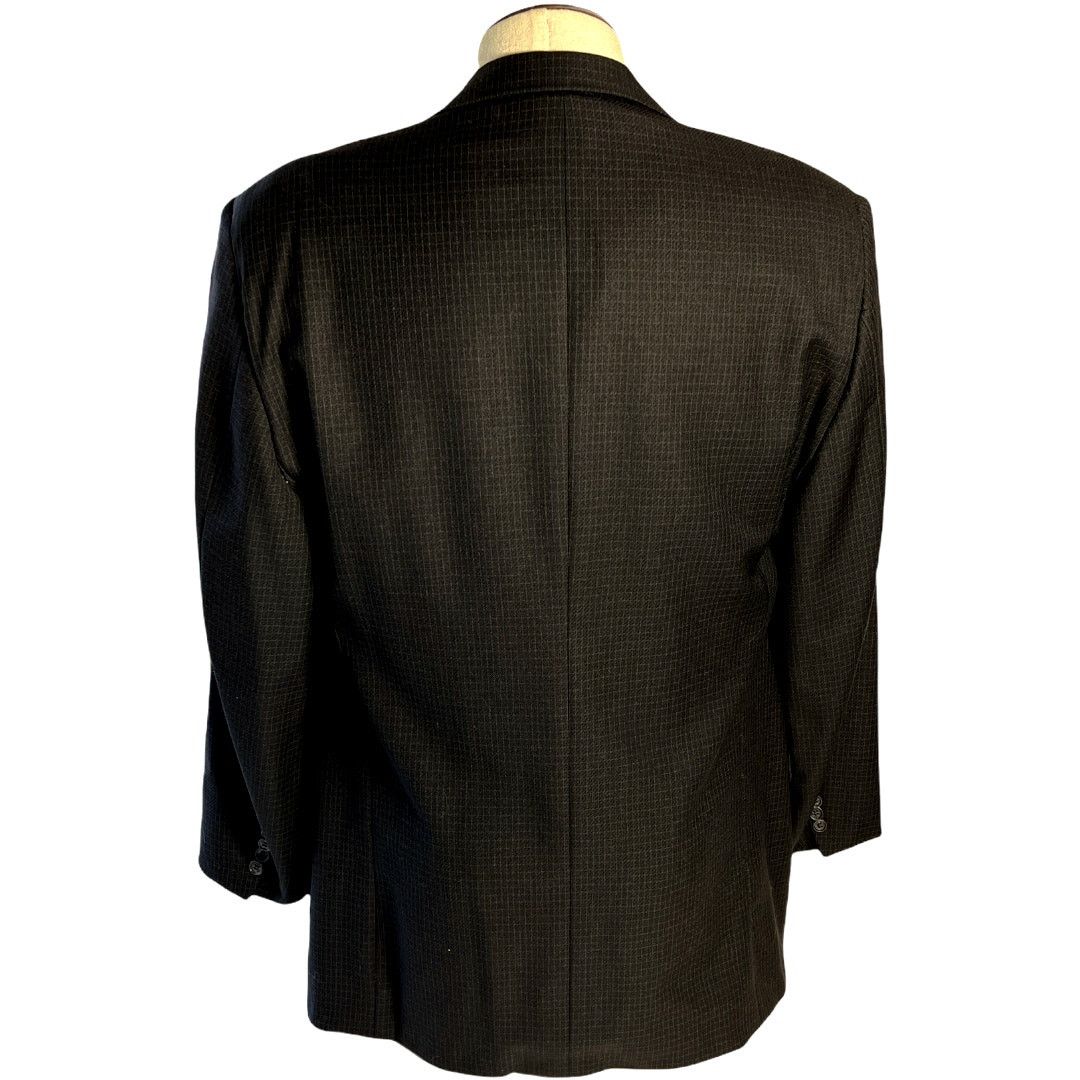 Corneliani Corneliani Italy Men's Dark Grey Wool Blazer Jacket 46 L Size 46L - 2 Thumbnail