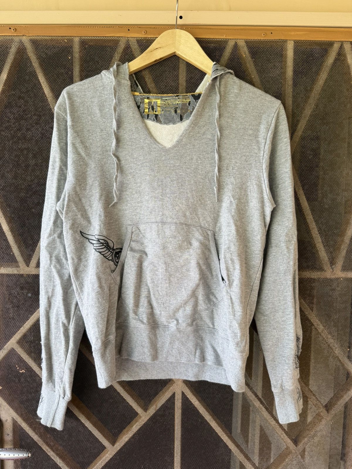 Hysteric Glamour Royal elastics distressed hoodie Size US S / EU 44-46 / 1 - 1 Thumbnail