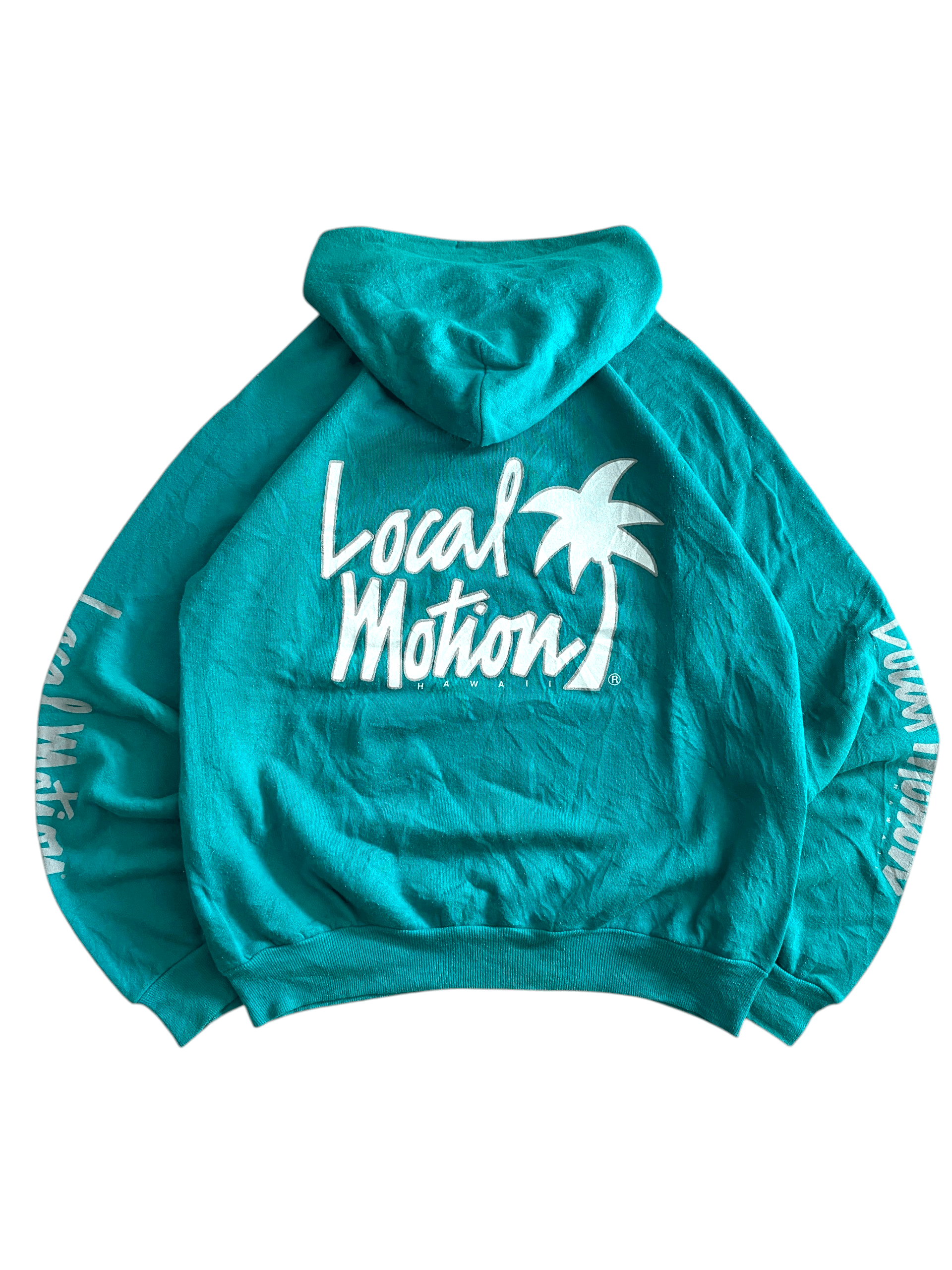Hanes Vintage 90s Local Motion Hawaii Quad Hit Hoodie Tag Hanes Size US L / EU 52-54 / 3 - 1 Thumbnail