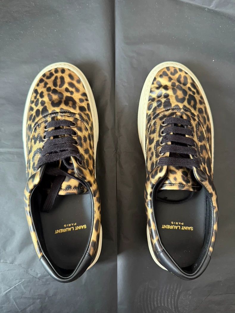 saint laurent parisLeopard print board shoes 2503-Nextarrow