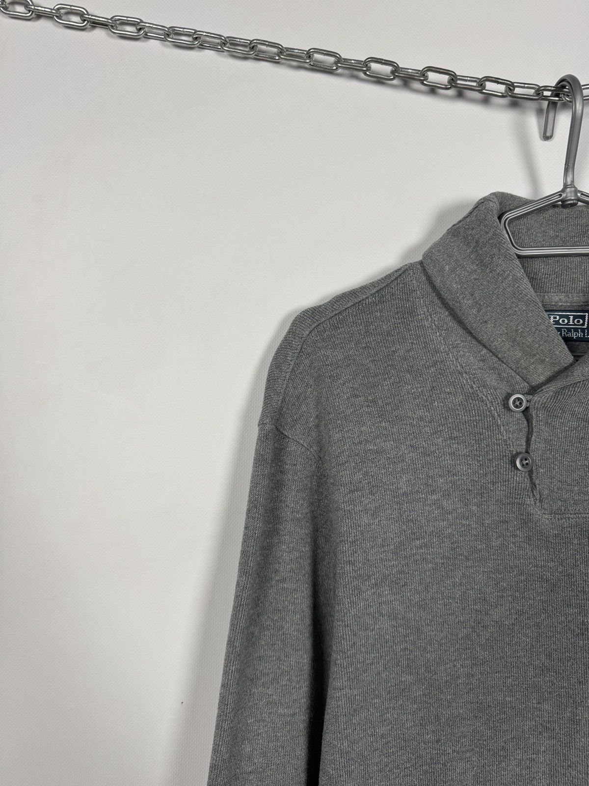 Polo Ralph Lauren Vintage Polo Ralph Lauren Shawl Collar Sweater Pullover Sz L Size US L / EU 52-54 / 3 - 3 Thumbnail