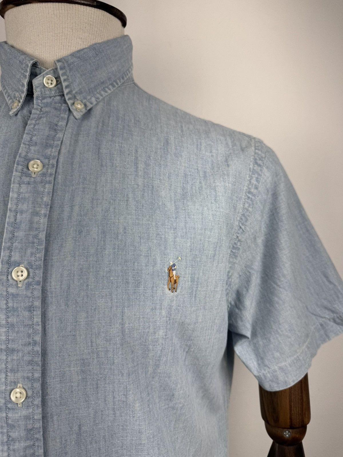 Ralph Lauren Men’s Vintage Ralph Lauren Denim Short Sleeve Shirt size L Size US L / EU 52-54 / 3 - 3 Thumbnail