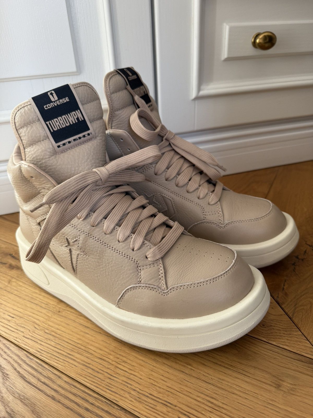 Rick Owens turbowpn high top sneakers