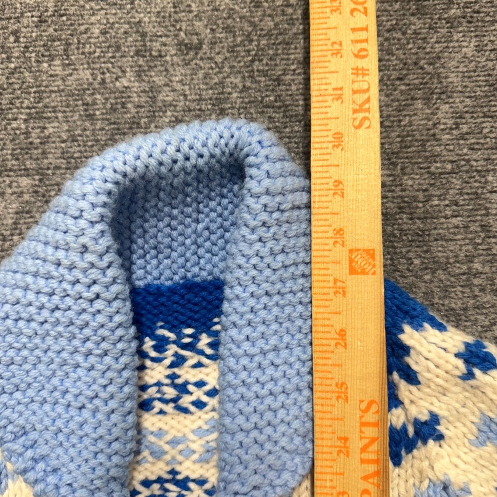 The Unbranded Brand VINTAGE Cardigan Sweater Men's M Blue Wool Distressed C&C Knit Stained Distressing C&C Cardigan Men Size US M / EU 48-50 / 2 - 5 Thumbnail