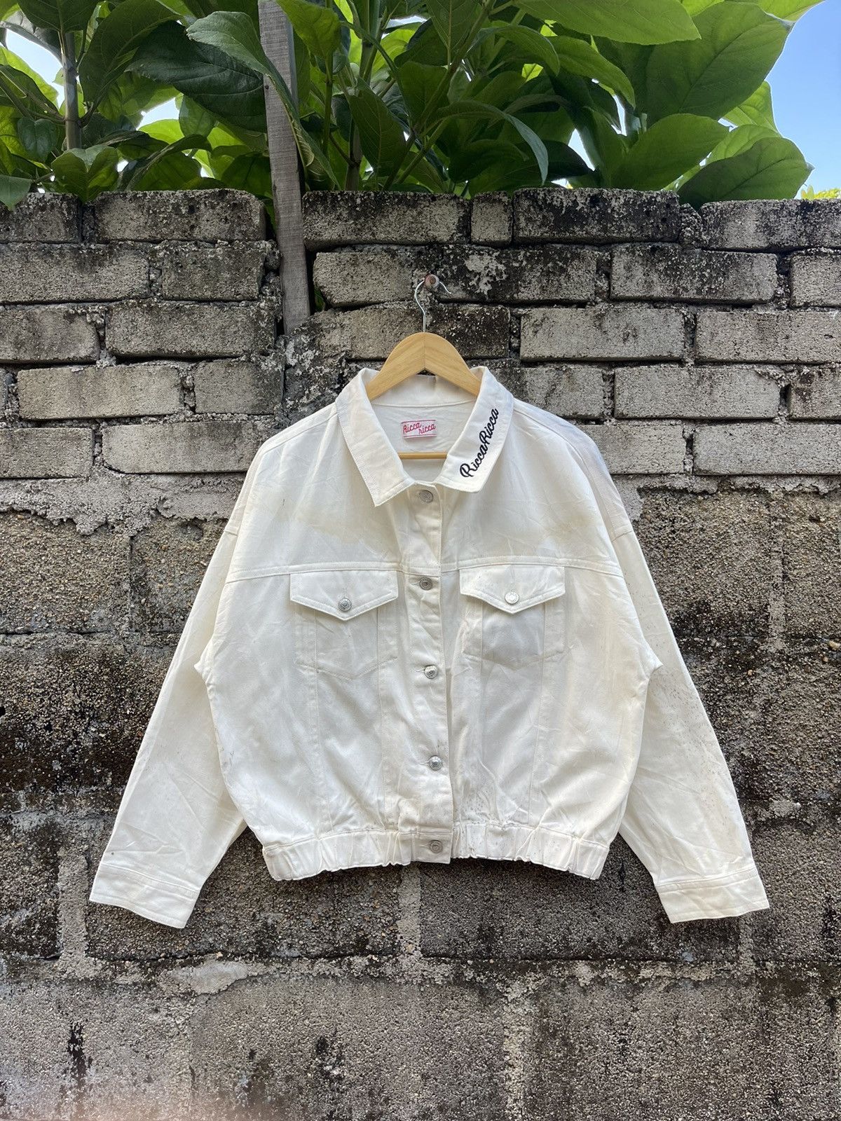 image of Archival Clothing x Vintage Japanese Ricca Ricca Jacket in White, Men's (Size Medium)