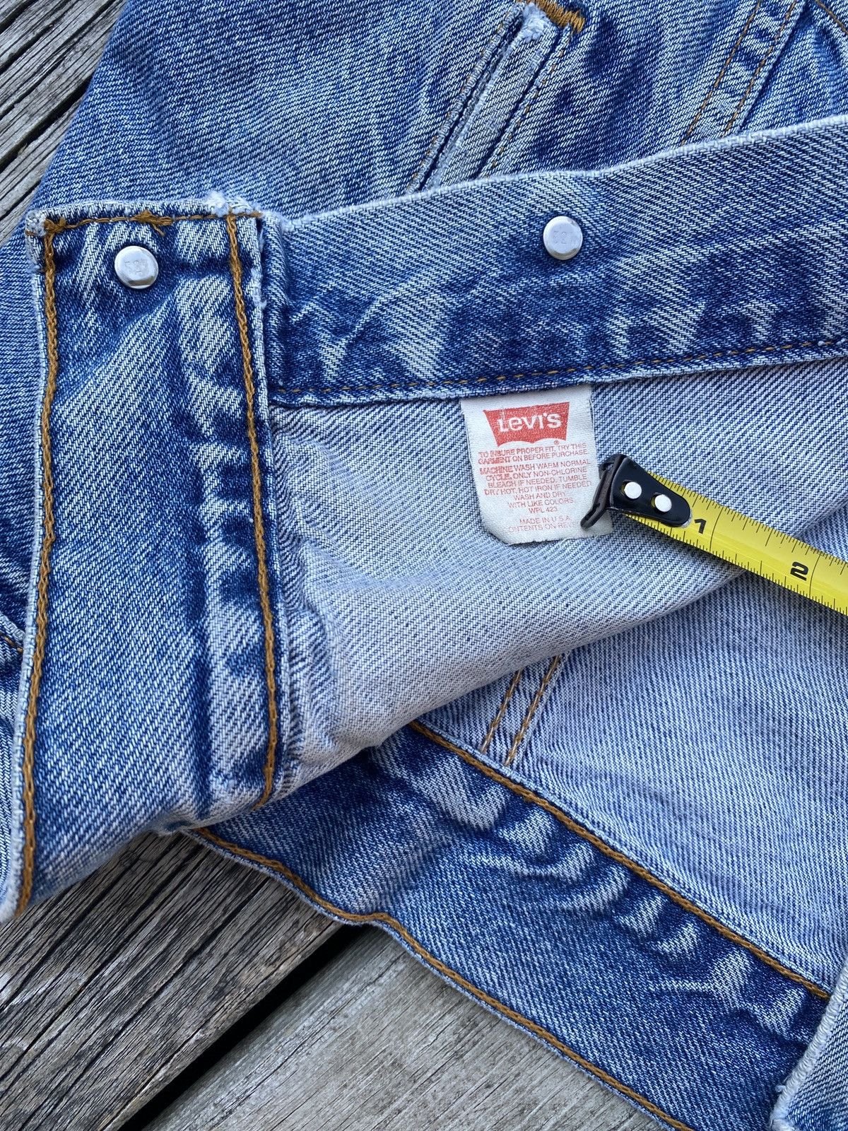 Levi's 90s distressed faded Levi's denim jacket sz 44 Size US L / EU 52-54 / 3 - 4 Thumbnail