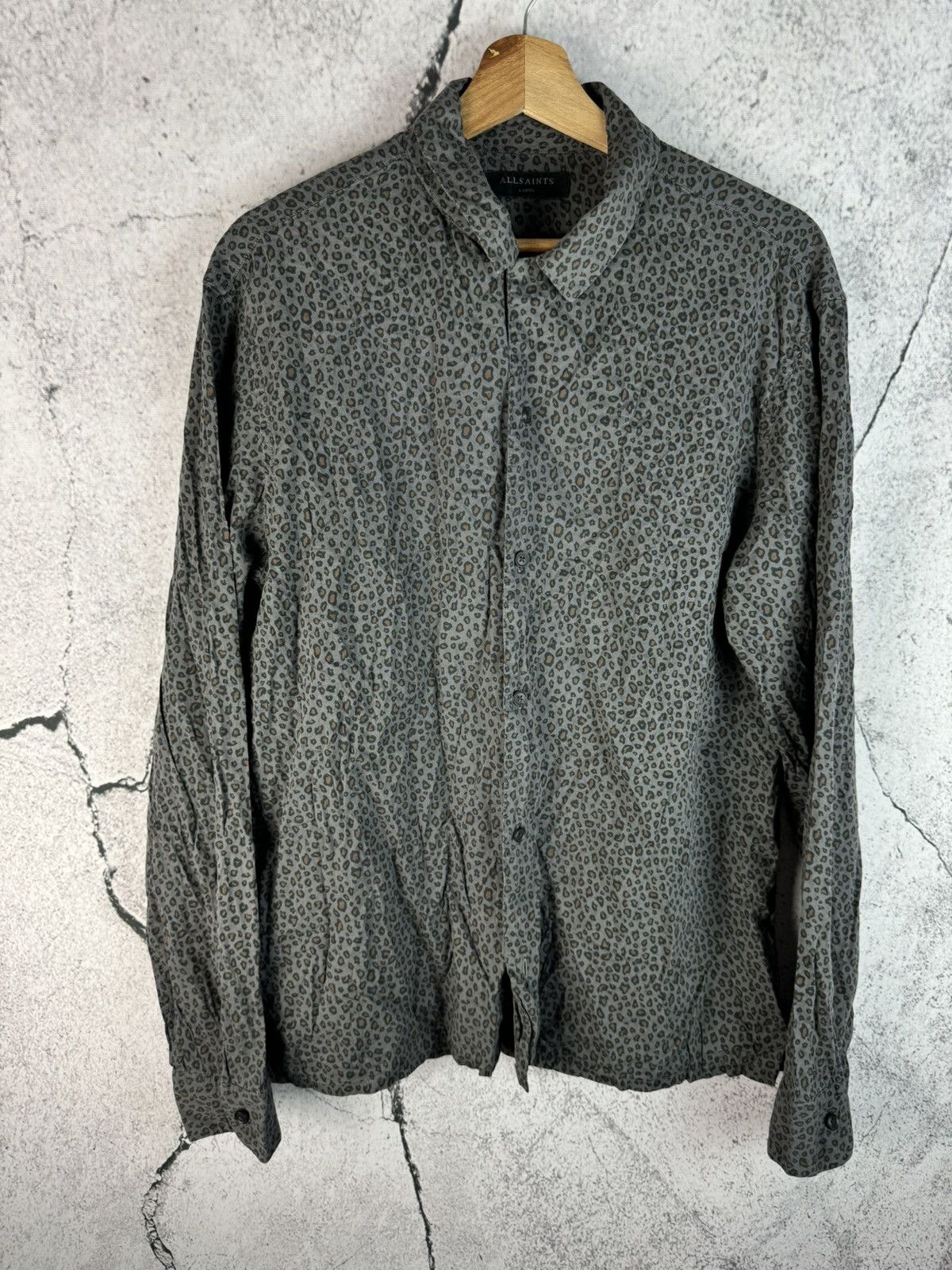 Allsaints Allsaints Leopard print Long Sleeve Shirt Size US L / EU 52-54 / 3 - 1 Thumbnail