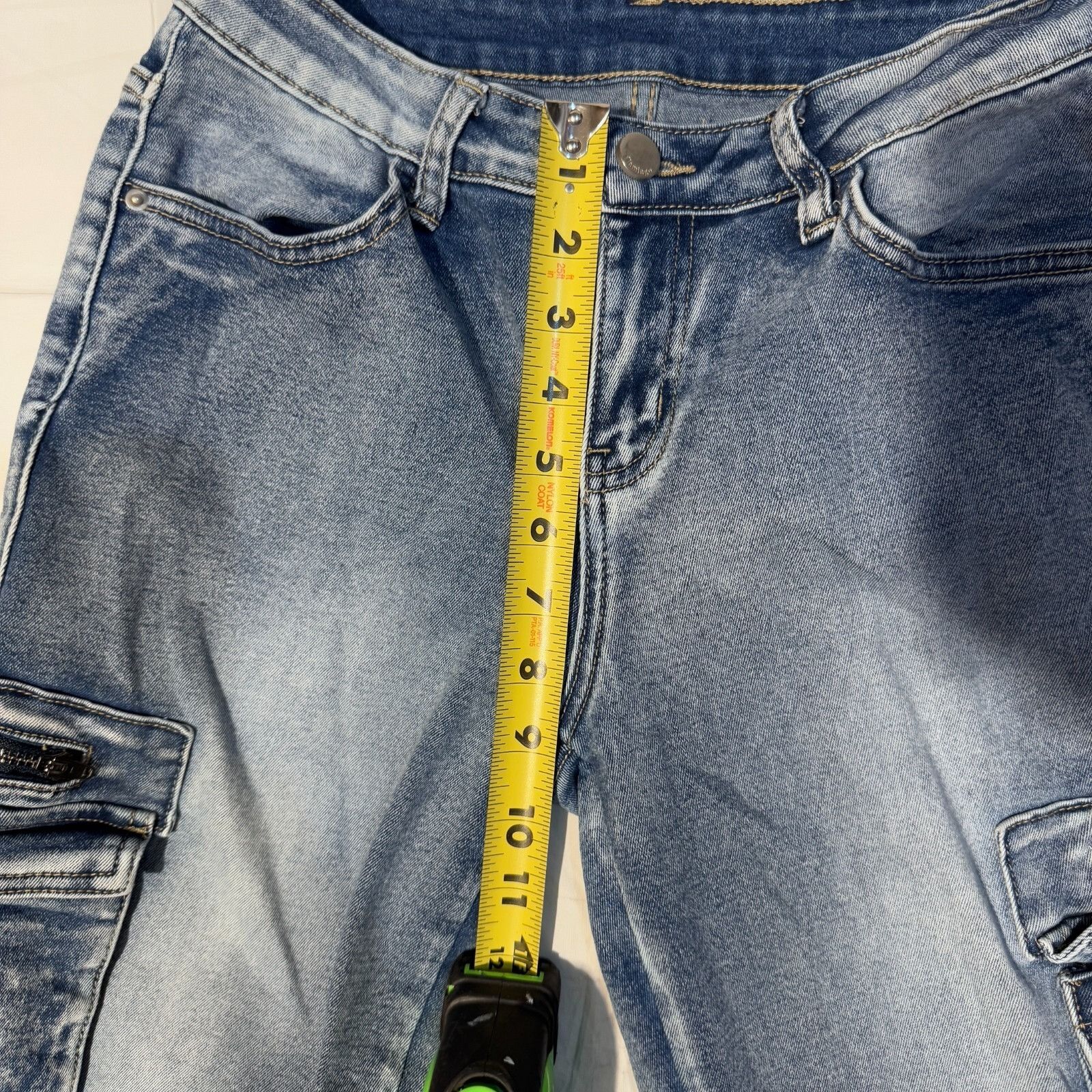 Other Y2K Skate Cargo Jeans Womens 26X29 Blue Straight Wide Leg Sk Size 26" / US 2 / IT 38 - 7 Thumbnail