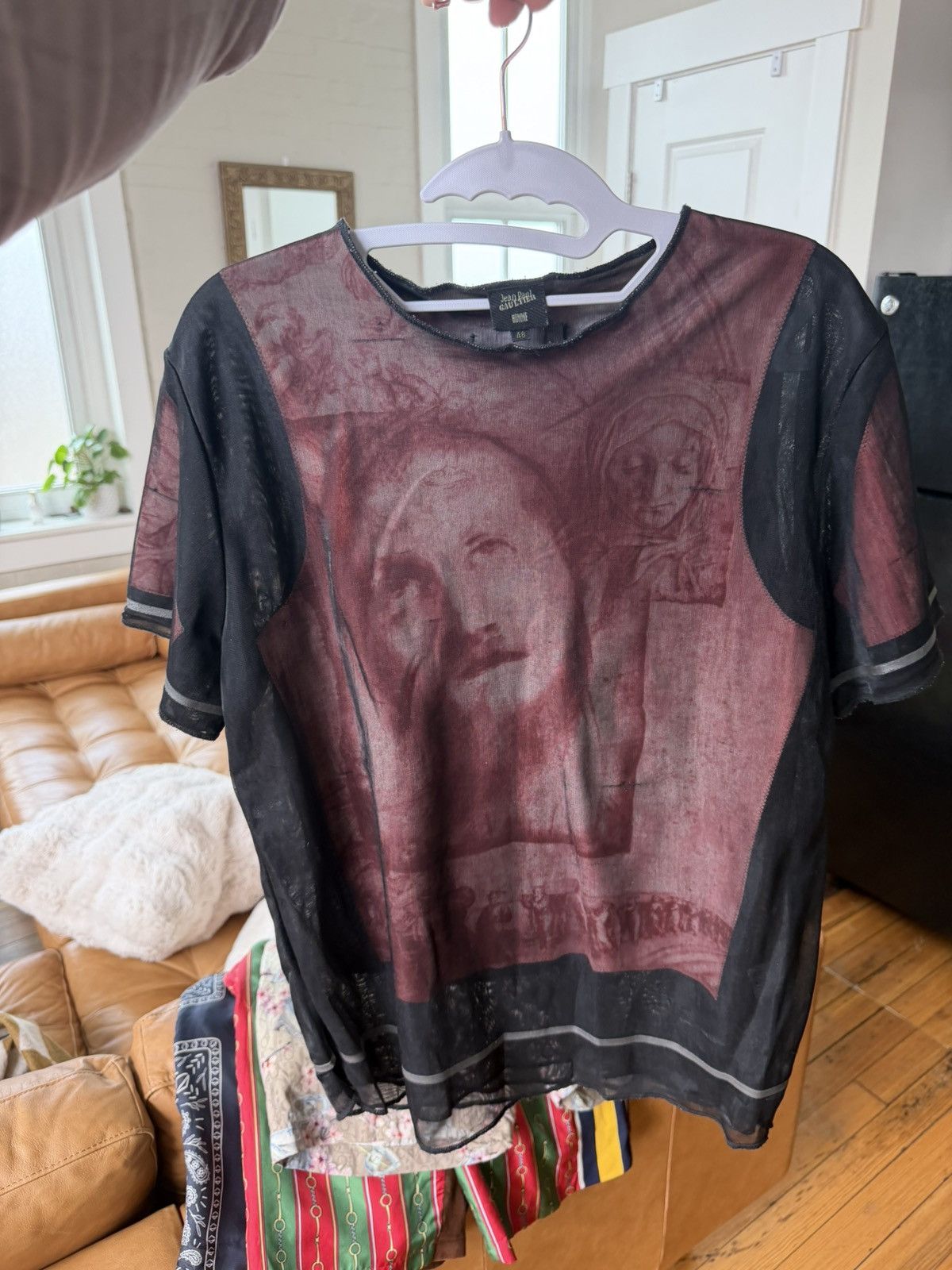 Jean Paul Gaultier Jean Paul Gaultier SS1998 “Jesus / Roman” Archival Mesh Top Size US M / EU 48-50 / 2 - 5 Thumbnail
