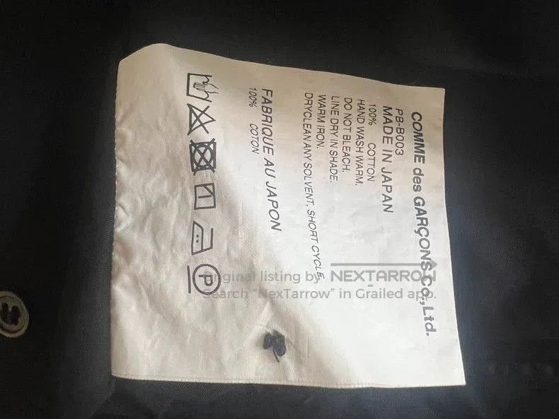 Comme des Garcons CDG Homme18 Asymmetric Long Shirt. Size US S / EU 44-46 / 1 - 5 Thumbnail