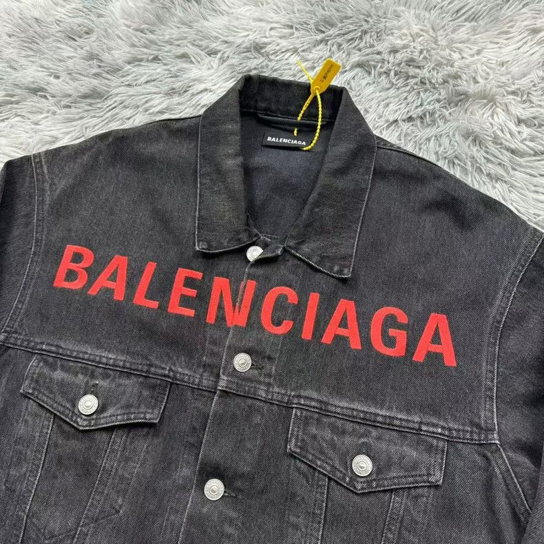 Balenciaga Balenciaga Embroidered monogrammed denim jacket 2503-Nextar Size US S / EU 44-46 / 1 - 3 Thumbnail