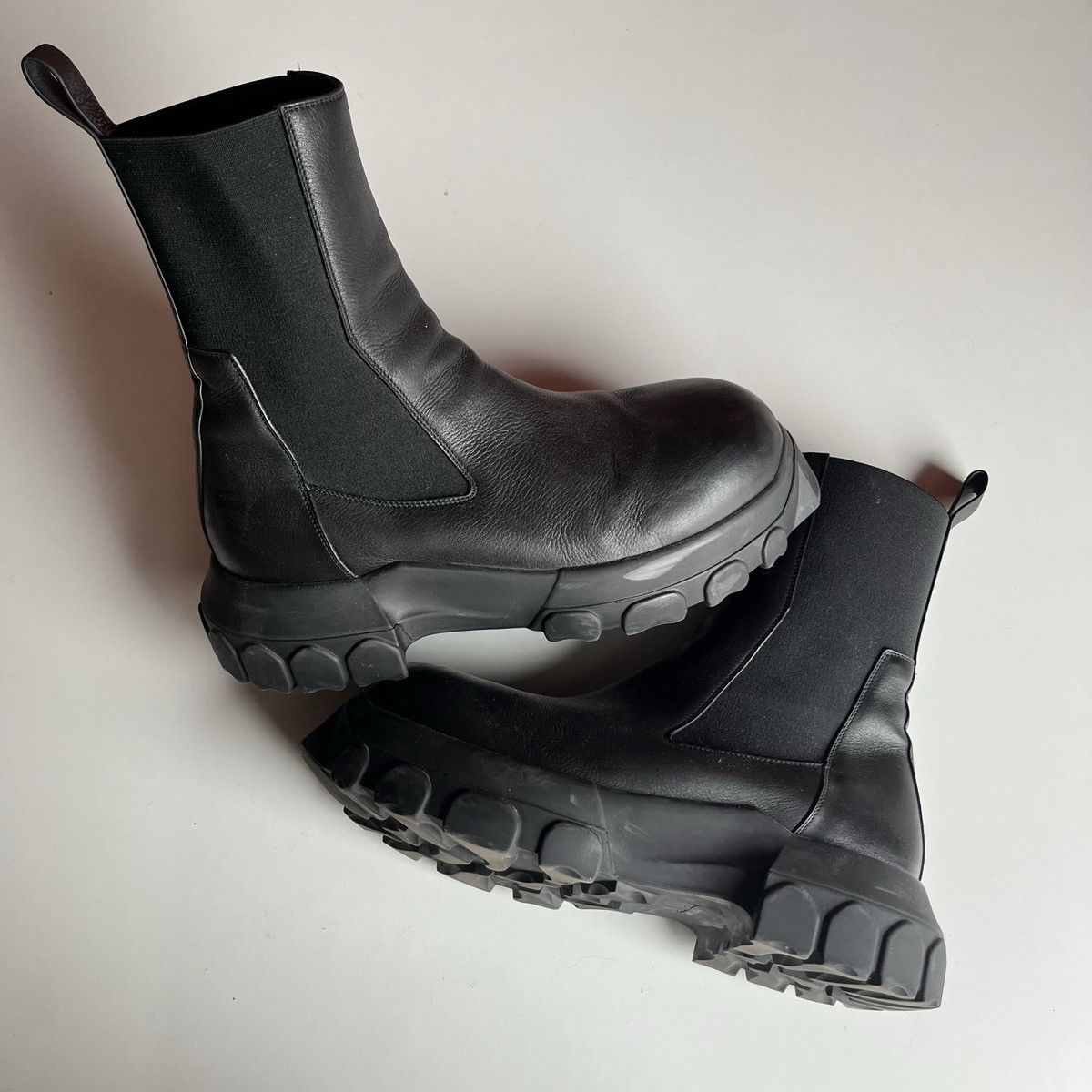 Rick Owens Rick Owens Black Leather Boots Size US 10.5 / EU 43-44 - 1 Thumbnail