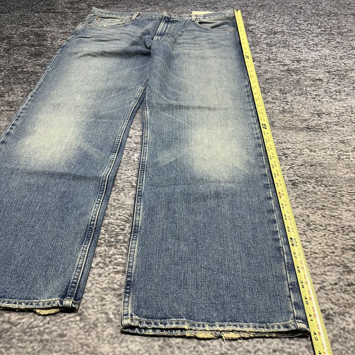 American Eagle Outfitters Vintage Y2K American Eagle Blue Faded Baggy Wide Leg Jeans Size US 38 / EU 54 - 13 Thumbnail