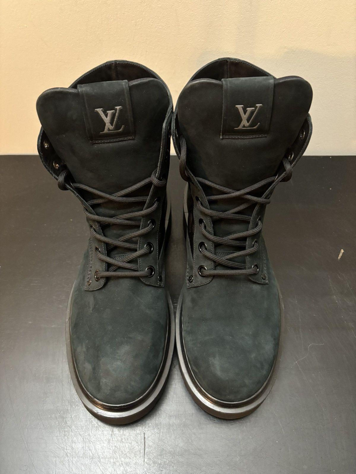 Louis Vuitton Louis Vuitton Monogram Nubuck Landscape Ranger Boots Black Size US 10.5 / EU 43-44 - 2 Thumbnail