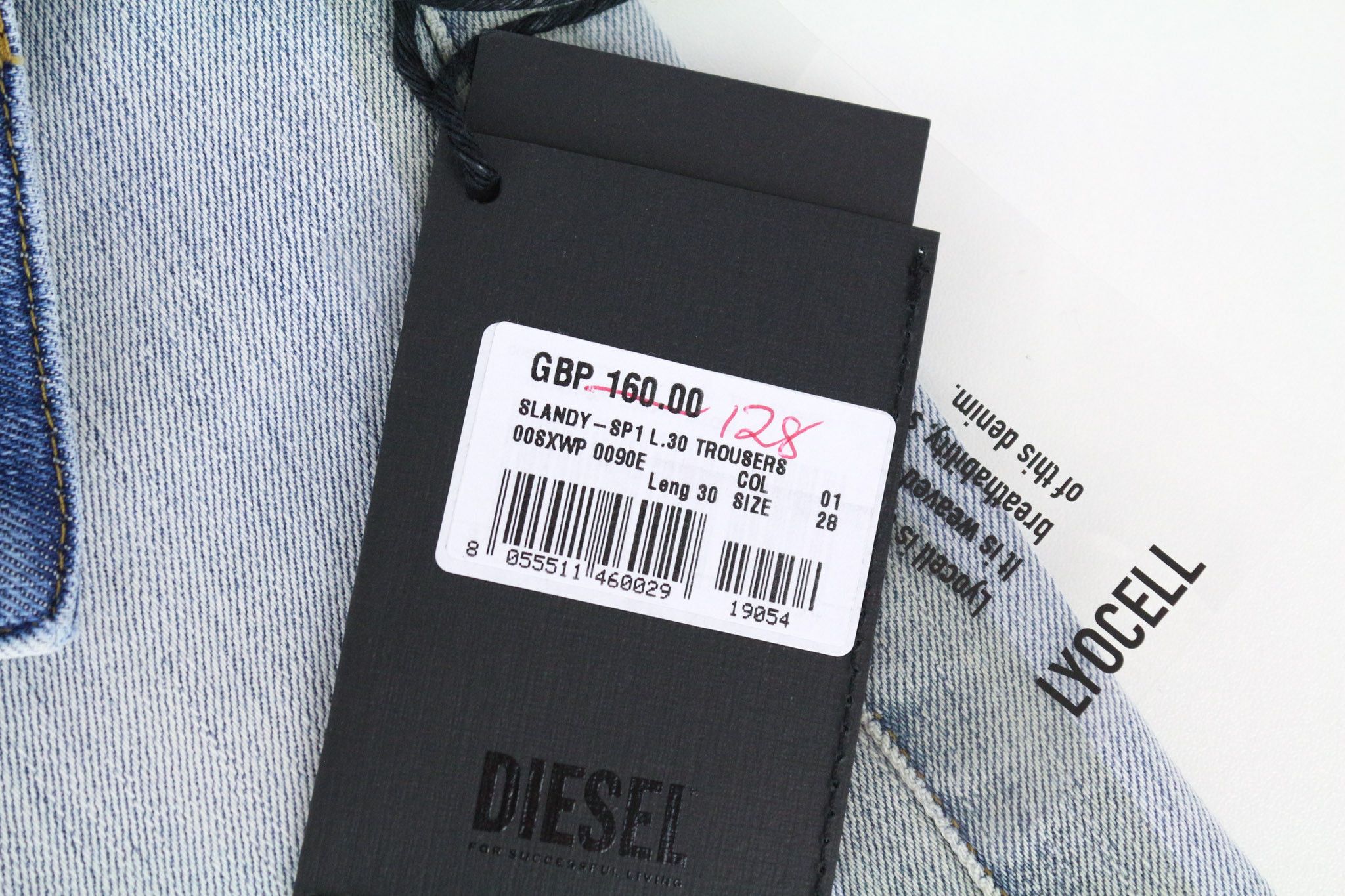 Diesel SLANDY-SP1 0090E W28/L30 Blue Stretch Skinny Jeans 69892 Size 28" / US 6 / IT 42 - 6 Thumbnail