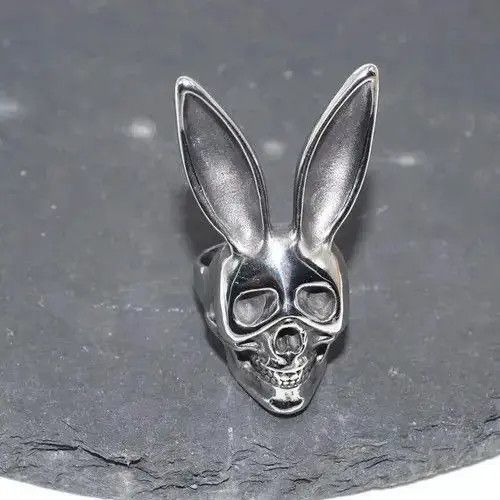 Jewelry Rabbit Skull Ring Size ONE SIZE - 4 Thumbnail