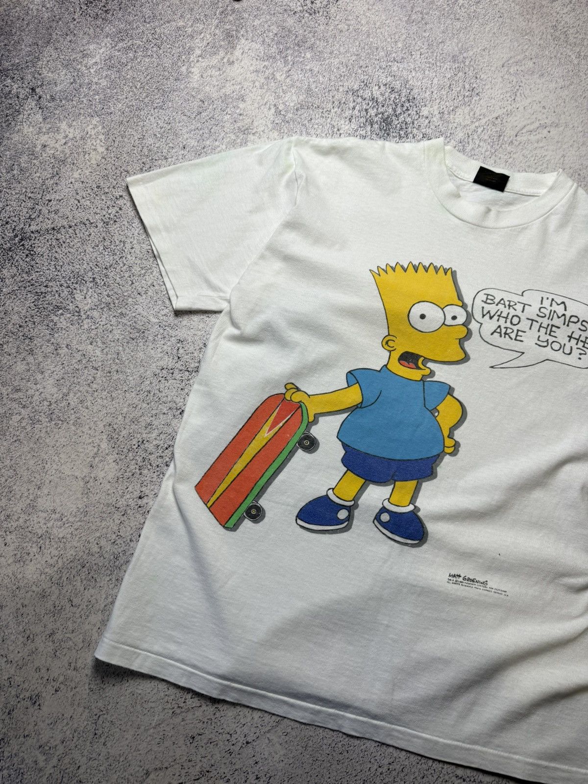The Simpsons Vintage The Simpsons Matt Groening Bart 90s TShirt Adult USA Size US L / EU 52-54 / 3 - 6 Thumbnail