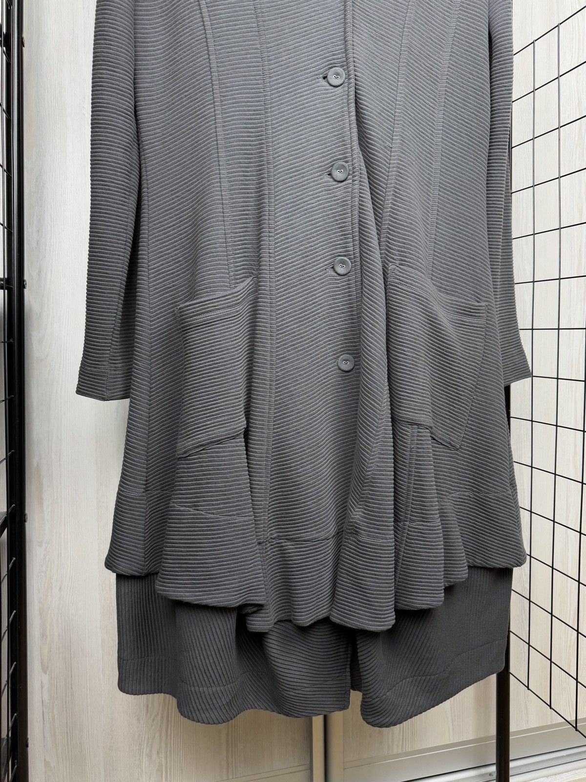 Other Elemente Clemente Avant Garde grey asymmetrical coatigan Size XL / US 12-14 / IT 48-50 - 4 Thumbnail